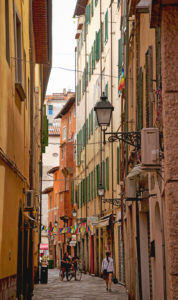 Haus, Gasse, Pisa, Toskana, Italien Haus, Gasse, Pisa, Toskana, Italien