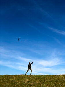 Nieby, kite, dike, kite flying, leisure, kite, flying, freedom, northern Germany, fall, Schleswig-Holstein, Germany