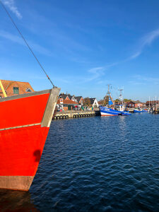 Maasholm, village, Baltic Sea, coast, sea, boat, harbor, fishing boat, North Germany, Schlei, Schleswig-Holstein, Germany