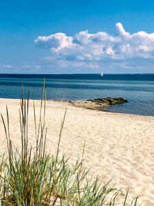 Sierksdorf, Baltic Sea, idyll, shore, landscape, sea, horizon, Ostholstein district, northern Germany, water, Bay of Lübeck, Schleswig-Holstein, Germany