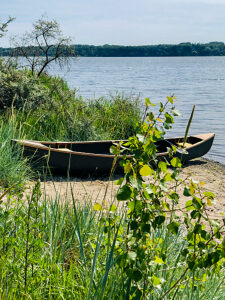Travemünde, beach, Priwall, rowing boat, nature reserve, Pötenitzer Wiek, circular route, Hanseatic city of Lübeck, northern Germany, landscape, Bay of Lübeck, Schleswig-Holstein, Germany