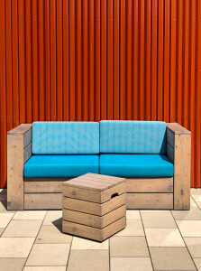 Travemünde, Promenade, Priwall, Sofa, Furniture, Table, Wall, Hanseatic City of Lübeck, Northern Germany, Modern, Bay of Lübeck, Schleswig-Holstein, Germany