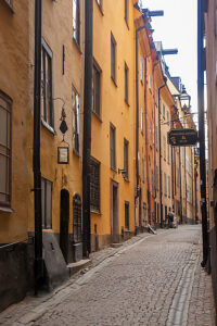 Old Town, Stockholm, alley, capital, architecture, Sweden, Scandinavia
