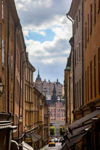 Old Town, Stockholm, Södermalm, palace, alley, capital, architecture, Sweden, Scandinavia