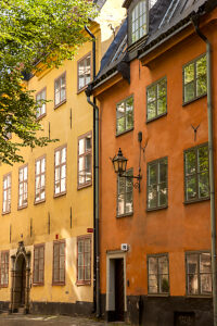 Old Town, Stockholm, alley, capital, architecture, Sweden, Scandinavia