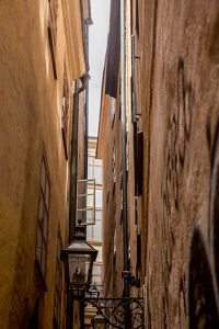 Old Town, Stockholm, alley, capital, architecture, Sweden, Scandinavia