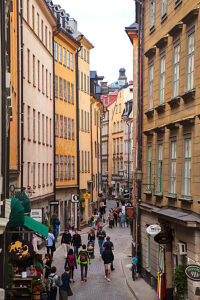 Old Town, Stockholm, alley, capital, architecture, Sweden, Scandinavia