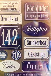 Old town, Stockholm, signs, shop window, writing, capital, store, Sweden, Scandinavia