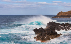 Atlantic Ocean at Porto Moniz, Madeira, Portugal Atlantic Ocean at Porto Moniz, Madeira, Portugal