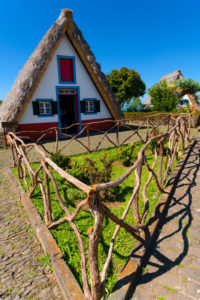 typical Santana cottages in the municipality of Santana, Madeira, Portugal typical Santana cottages in the municipality of Santana, Madeira, Portugal