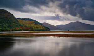 Loch Duich at Eilean Donan Castle, Inverness, Scotland, UK Loch Duich at Eilean Donan Castle, Inverness, Scotland, UK