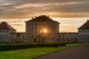 Deutschland, Bayern, München, Schloss Nymphenburg mit Parkanlage Deutschland, Bayern, München, Schloss Nymphenburg mit Parkanlage
