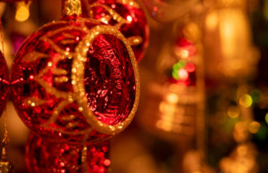 colorful shiny Christmas balls at the Munich Christkindlmarkt colorful shiny Christmas balls at the Munich Christkindlmarkt