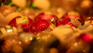 colorful shiny Christmas balls at the Munich Christkindlmarkt colorful shiny Christmas balls at the Munich Christkindlmarkt