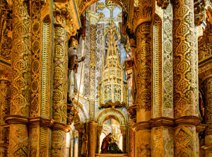 Portugal, Tomar, Santarém district, UNESCO World Heritage Site Convento de Cristo (Convent of Christ), castle and monastery of the Knights Templar, monastery church Portugal, Tomar, Santarém district, UNESCO World Heritage Site Convento de Cristo (Convent of Christ), castle and monastery of the Knights Templar, monastery church