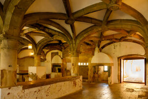 Portugal, Tomar, Santarém district, UNESCO World Heritage Site Convento de Cristo (Convent of Christ), castle and monastery of the Knights Templar, kitchen, Portugal, Tomar, Santarém district, UNESCO World Heritage Site Convento de Cristo (Convent of Christ), castle and monastery of the Knights Templar, kitchen,
