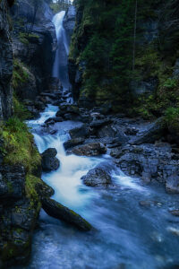 Waterfall, Rosenlaui Valley, Bernese Oberland, Switzerland