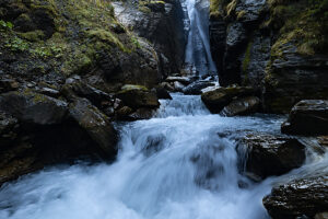 Waterfall, Rosenlaui Valley, Bernese Oberland, Switzerland