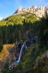 Rosenlaui Waterfall, Rosenlaui Valley, Bernese Oberland, Switzerland