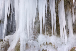 The Ammer and the Schleierfälle in winter with ice and snow in the Allgäu The Ammer and the Schleierfälle in winter with ice and snow in the Allgäu