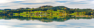 Panorama landscape in Bavaria in the Allgäu near Füssen Panorama landscape in Bavaria in the Allgäu near Füssen