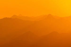 Golden light from sunrise over the Rofan mountains Golden light from sunrise over the Rofan mountains