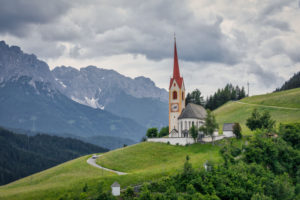 parish churc of Prato alla Drava-Winnebach in the municipality of San Candido-Innichen, Val Pusteria-Pustertal, Bolzano, South Tyrol, Italy parish churc of Prato alla Drava-Winnebach in the municipality of San Candido-Innichen, Val Pusteria-Pustertal, Bolzano, South Tyrol, Italy