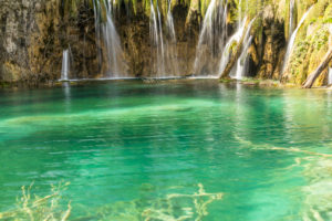 Waterfall, Plitvice Lakes National Park, Plitvice Jezera, Lika-Senj County, Karlovac County, Croatia Waterfall, Plitvice Lakes National Park, Plitvice Jezera, Lika-Senj County, Karlovac County, Croatia