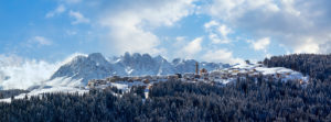panoramic winter view of the village and municipality of Danta di Cadore, Cadore, Belluno, Veneto, Italy panoramic winter view of the village and municipality of Danta di Cadore, Cadore, Belluno, Veneto, Italy