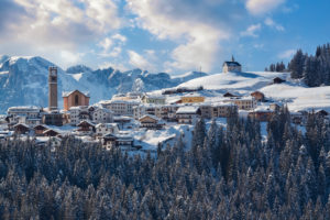 winter view of the village and municipality of Danta di Cadore, Cadore, Belluno, Veneto, Italy winter view of the village and municipality of Danta di Cadore, Cadore, Belluno, Veneto, Italy