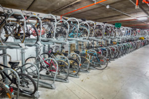 Underground bicycle garage near the Florence train station, Tuscany, Italy, Europe Underground bicycle garage near the Florence train station, Tuscany, Italy, Europe