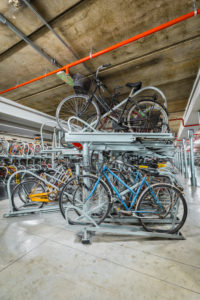 Underground bicycle garage near the Florence train station, Tuscany, Italy, Europe Underground bicycle garage near the Florence train station, Tuscany, Italy, Europe
