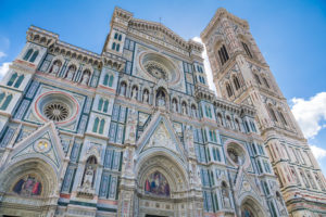 The facade of the Cathedral of Florence, Cathedral of Saint Mary of the Flower, Tuscany, Italy Europe The facade of the Cathedral of Florence, Cathedral of Saint Mary of the Flower, Tuscany, Italy Europe