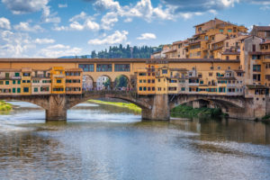 View on the Ponte Vecchio and the Arno river, Florence, Tuscany, Italy View on the Ponte Vecchio and the Arno river, Florence, Tuscany, Italy