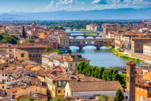 View on the Ponte Vecchio and the Arno river, Florence, Tuscany, Italy View on the Ponte Vecchio and the Arno river, Florence, Tuscany, Italy