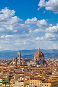 Florence Duomo as seen from Michelangelo hill, Florence city elevated view, Florence, Tuscany, Italy, Europre Florence Duomo as seen from Michelangelo hill, Florence city elevated view, Florence, Tuscany, Italy, Europre