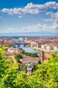 View on the Ponte Vecchio and the Arno river, Florence, Tuscany, Italy View on the Ponte Vecchio and the Arno river, Florence, Tuscany, Italy