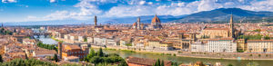 Panoramic view on Firenze historic centre with the palaces and the Arno river, Florence Tuscany, Italy, Europe Panoramic view on Firenze historic centre with the palaces and the Arno river, Florence Tuscany, Italy, Europe