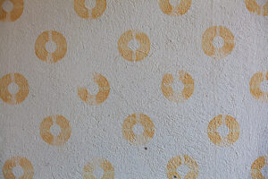 Vintage wall decoration in an old-style interior, featuring 1930s-inspired design elements