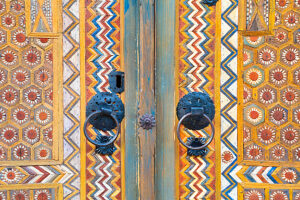 Detail of the exterior decoration of the Ornamented Mosque (sarena dzamija, also known as Sulejmanija Mosque) in Travnik, Central Bosnia Canton, Bosnia and Herzegovina Detail of the exterior decoration of the Ornamented Mosque (sarena dzamija, also known as Sulejmanija Mosque) in Travnik, Central Bosnia Canton, Bosnia and Herzegovina