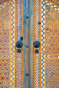 Detail of the exterior decoration of the Ornamented Mosque (sarena dzamija, also known as Sulejmanija Mosque) in Travnik, Central Bosnia Canton, Bosnia and Herzegovina Detail of the exterior decoration of the Ornamented Mosque (sarena dzamija, also known as Sulejmanija Mosque) in Travnik, Central Bosnia Canton, Bosnia and Herzegovina