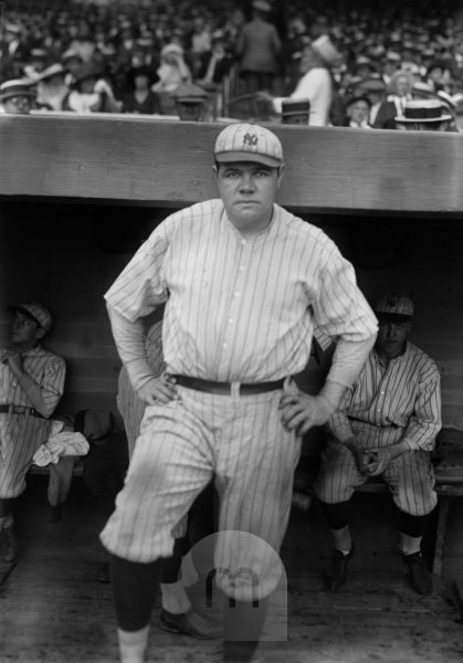 George Herman Babe Ruth (1895-1948), NY Yankees, Portrait, 1934