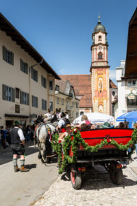 Germany, Bavaria, Mittenwald, Obermarkt, St. Peter and St. Paul's Church Germany, Bavaria, Mittenwald, Obermarkt, St. Peter and St. Paul's Church