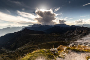 Europe, Italy, Alps, Dolomites, Mountains, View from Rifugio Nuvolau Europe, Italy, Alps, Dolomites, Mountains, View from Rifugio Nuvolau