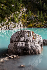 Europe, Italy, Alps, Dolomites, Mountains, Lago di Sorapiss Europe, Italy, Alps, Dolomites, Mountains, Lago di Sorapiss