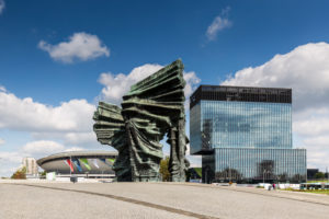 Europa, Polen, Woiwodschaft Schlesien, Katowice - Denkmal der Schlesischen Aufständischen, Pomnik Powstancow Slaskich Europa, Polen, Woiwodschaft Schlesien, Katowice - Denkmal der Schlesischen Aufständischen, Pomnik Powstancow Slaskich