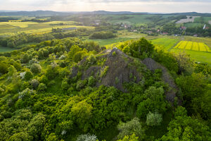 Europe, Poland, Lower Silesia, Czartowska Skala / Spitzberg , extinct volcano Europe, Poland, Lower Silesia, Czartowska Skala / Spitzberg , extinct volcano