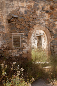 Archway and window of a ruined house, Spinalonga, (former leprosy island) , Greece, Crete, Kalydon Archway and window of a ruined house, Spinalonga, (former leprosy island) , Greece, Crete, Kalydon