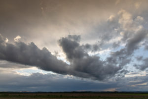 Clouds in the evening sky