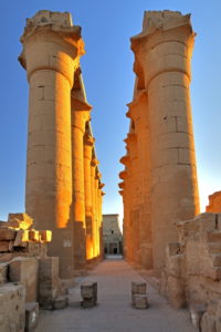 Colonnade in Luxor Temple, Luxor, Upper Egypt, Egypt Colonnade in Luxor Temple, Luxor, Upper Egypt, Egypt